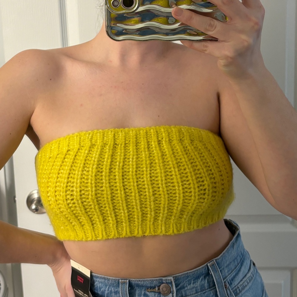 Sweater Tube Top